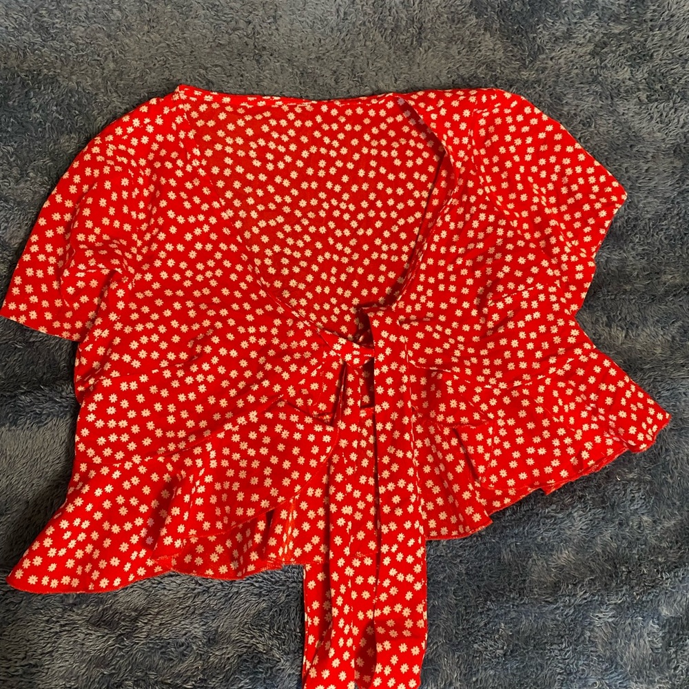 Red Crop Top